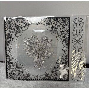 Lace Bouquet Springtime Paper Collection Stamp & Border Embossing Folder Set by